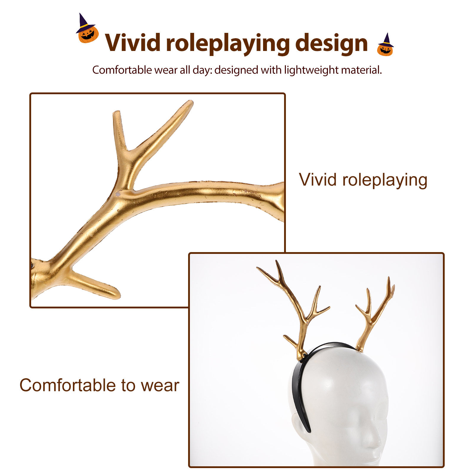 2 шт. ободок для волос в виде  – обзор и цена Reindeer Antlers Headband