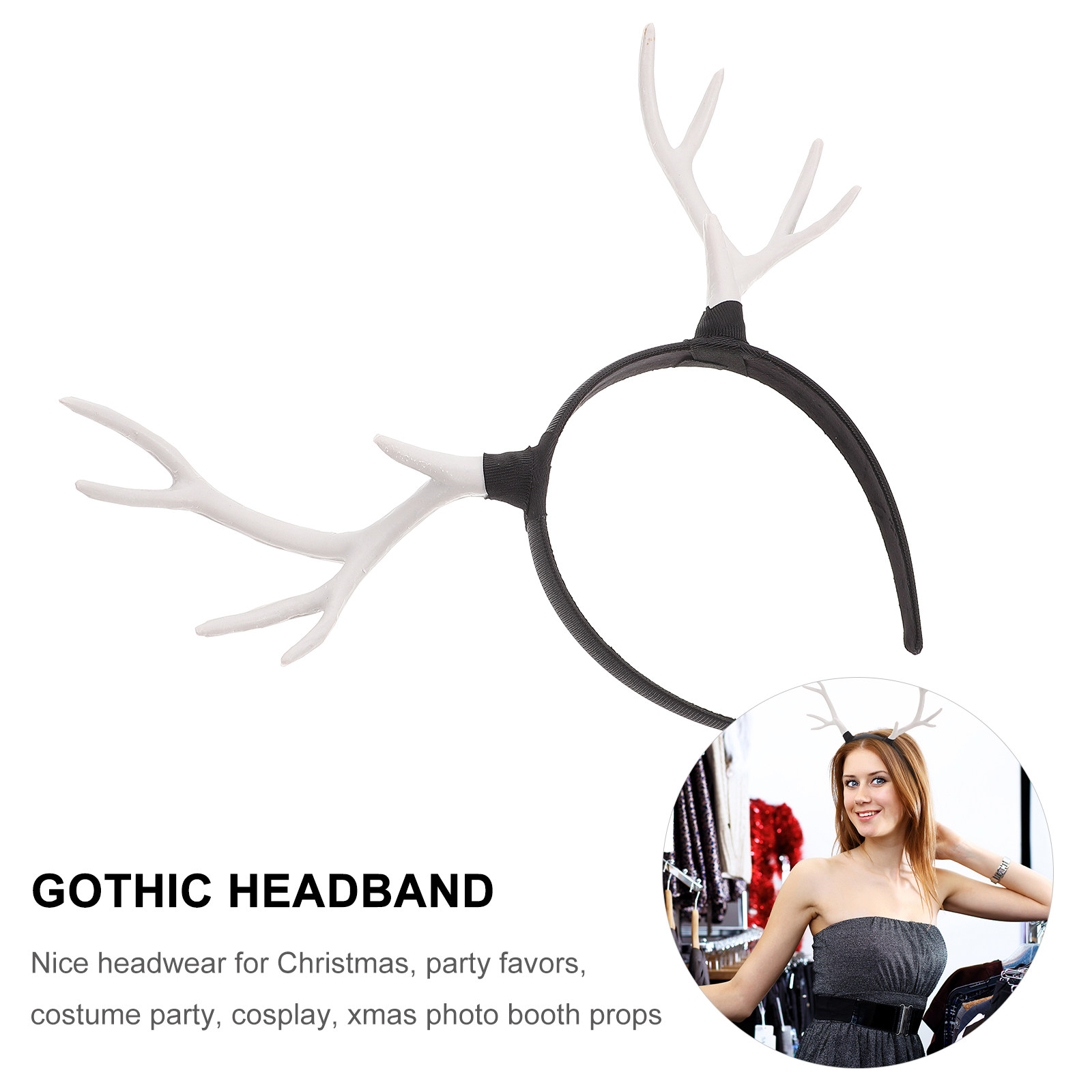 1 шт. Очаровательный рождестве – обзор и цена Reindeer Antlers Headband