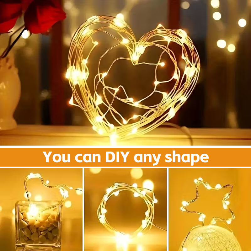 Светодиодные гирлянды в виде м – обзор и цена Led Fairy String Lights
