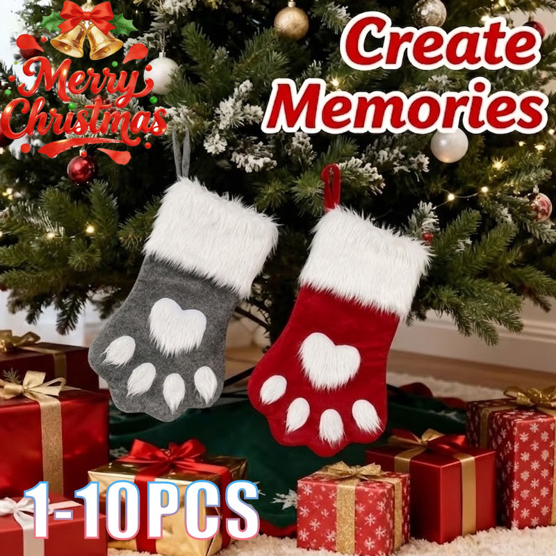1-10 шт. рождественских носков – обзор и цена Christmas Stocking Hanging